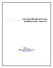 Vbox Communications Cat's Eye USB 3560 Installation Manual