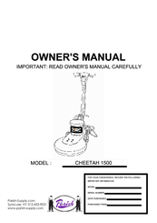Parish CHEETAH 1500 Owner's Manual
