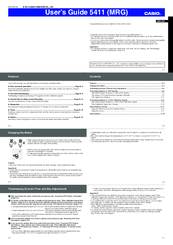 Casio 5411 User Manual