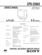 Sony VAIO CPD-220AS Service Manual