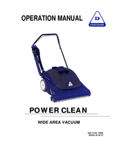 Dustbane POWER CLEAN Operation Manual