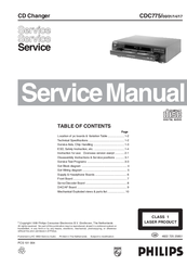 Philips CDC775/14 Service Manual