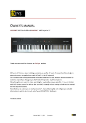 LACHNIT MK2 Studio 88 Owner's Manual