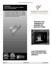 Town & Country Fireplaces TC36.NGST04C Instructions Manual
