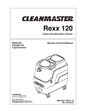 Cleanmaster Rexx 120 100-600-120 Operator And Parts Manual