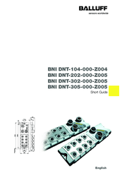 Balluff BNI DNT-305-000-Z005 Short Manual