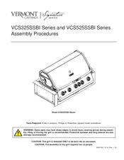 Vermont Castings Signature Series VCS525SSBI Series Assembly Procedures