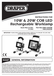 Draper RWL10LED8 Instruction Manual