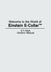 Einstein E-Collar ET-700A Owner's Manual