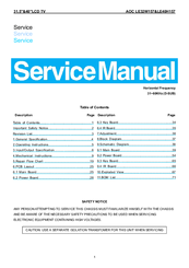 Aoc LE32W157 Service Manual