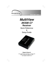 Magenta MultiView AK500 C7 Quick Reference Manual