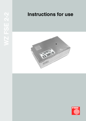 FMN WZ FSE 2-2 Instruction Manual