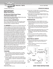 sunjoe TJ601E Operator's Manual