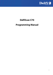 Delfi DelfiScan C70 Programming Manual