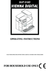 Philips Saeco Vienna Digital SUP 018D Operating Instructions Manual