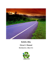 E-Bike Bofeili Owner's Manual