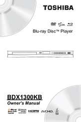 Toshiba BDX1300KB Owner's Manual