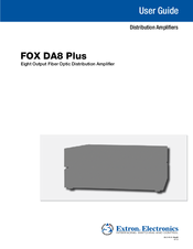 Extron electronics FOX DA8 Plus User Manual