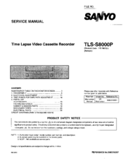 Sanyo TLS-S8000P Service Manual
