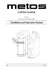Metos M100 Installation And Operation Manual