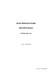 Evalue Technology EES-3610 Series Quick Reference Manual
