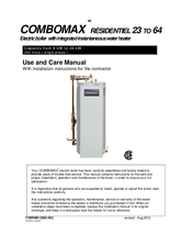 COMBOMAX 34 Use And Care Manual