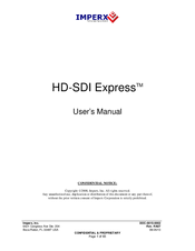 Imperx HD-SDI Express VCE-HDPCIe01 User Manual