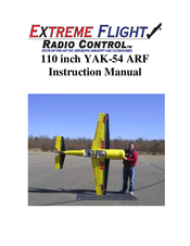 Extreme Flight RC YAK-54 AFR Instruction Manual
