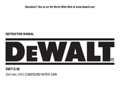 DeWalt DW713-XE Instruction Manual