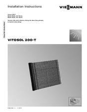 Viessmann VITOSOL 200-T SD2A 2m2 Series Installation Instructions Manual