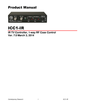Contemporary Research ICC1-IR Product Manual