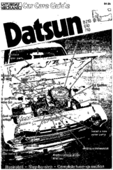Datsun B210 Car Care Manual