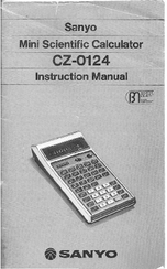 Sanyo CZ-0124 Instruction Manual