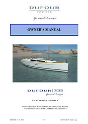 Dufour 335 Grand Large Owner's Manual