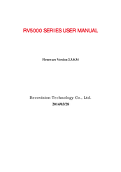 Recovision RV5000 series User Manual