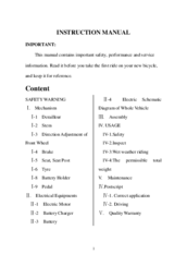 E-Bike Viper Instruction Manual