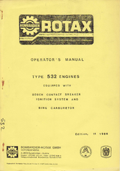 Bombardier ROTAX 532 Operator's Manual