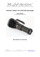XeVision XeRay XV-LX70 User Manual
