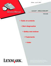 Lexmark X940E Service Manual