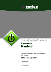Euroheat Harmony Stanford IN1123 Operation Manual