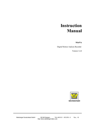 Weinberger MiniVis Instruction Manual