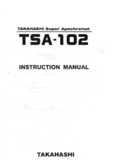 Takahashi TSA-102 Instruction Manual