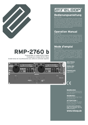 Reloop RMP-2760 b Operation Manual