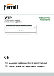 Ferroli VTP 45 Installation Manual