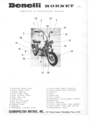 Benelli Hornet Operation & Maintenance Manual