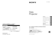 Sony VPL-SW620 Manual