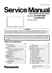 Panasonic TH-65PF20T Service Manual