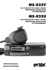 Intek MX-825V Instruction Manual