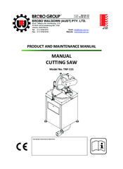 Brobo TNF-115 Product And Maintenance Manual