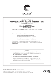 HEATRAY IRH-E ELECTRIC SERIES Product Manual